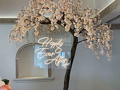 Image of Ulalaza LED Neon Sign Night Light for Wall Party Decor Bedroom Room Bar Wedding Home Birthday Art Decoration Christmas with USB Chain Light modulator 5v (lets party blue)