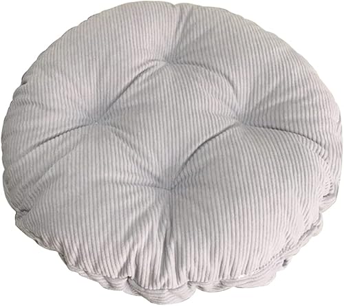 Miniatura 5 de Almohadillas redondas para sillas de comedor de color sólido, cojines gruesos para sillas de comedor, cojín de asiento de pana súper suave, cojín