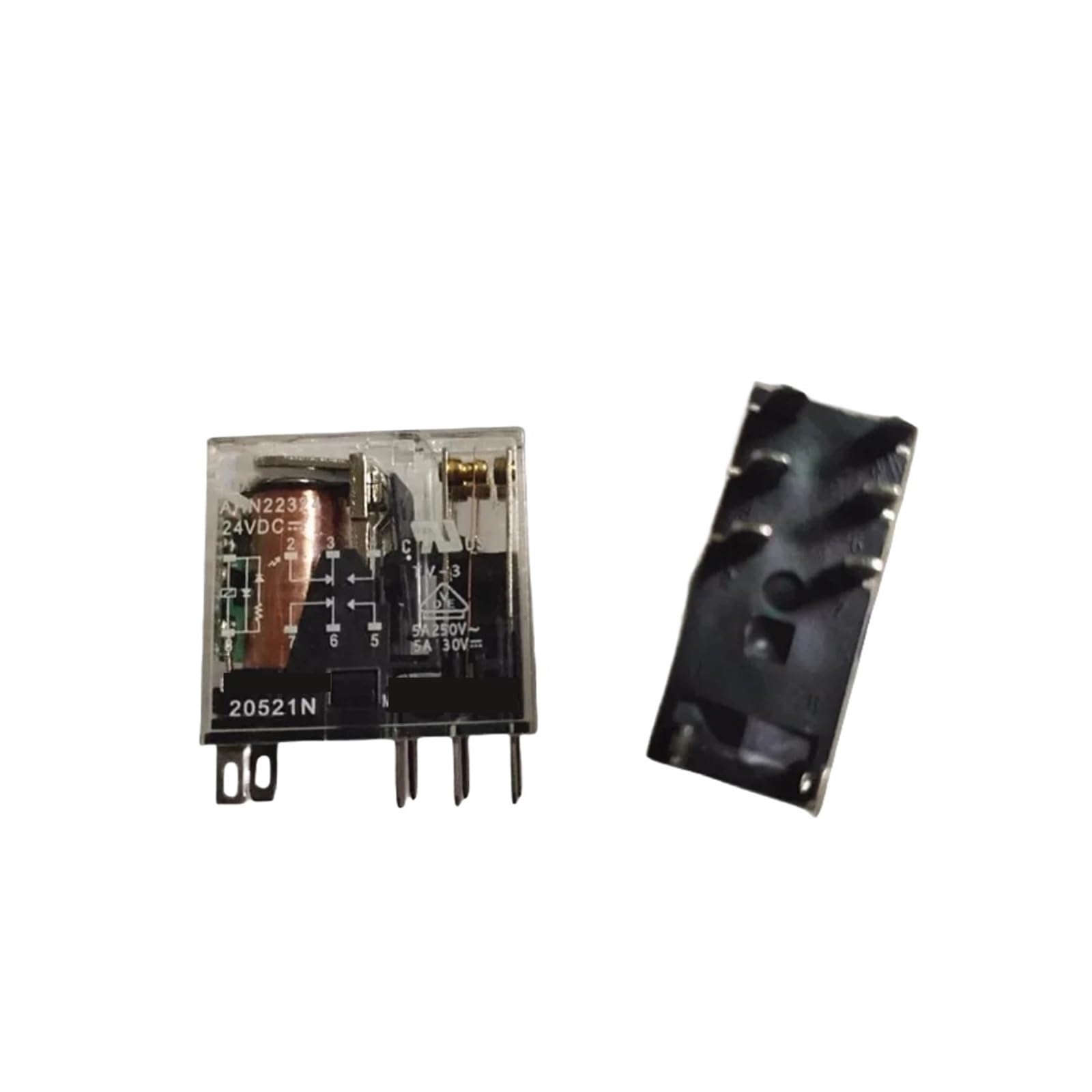 K66SIYV5KY 1PCS AHN22324N AHN22324 24VDC 24V 5A 8-pin Relay(AHN22324N)