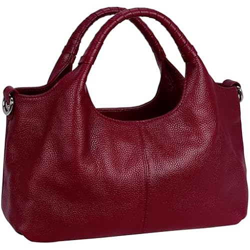 Iswee Leather Satchel Women Purse and Handbag Crossbody Shoulder Bag Hobo