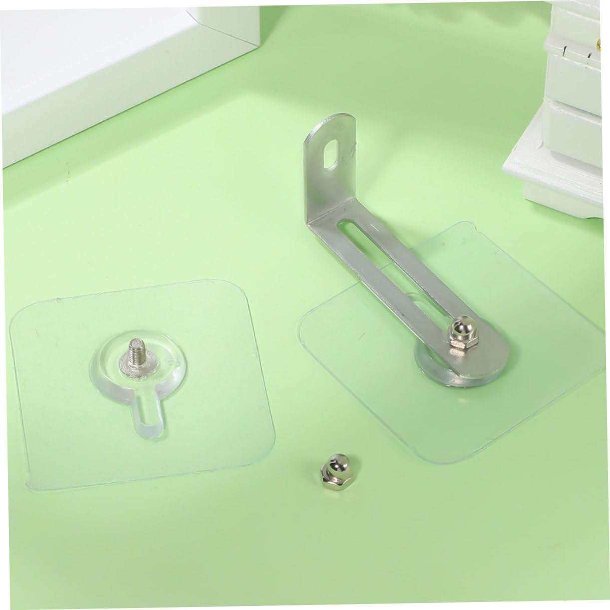 HAPINARY Furniture Secure to Wall 5 Pack Anti-Falling Fixator Anti-tip Furniture Anchors for Bookcase Dresser Wall Anchors Baby Proofing Straps