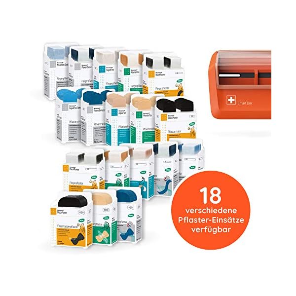 Werosmart® Pflasterspender-Einsätze Pflasterstrips 7,2 x 2,5 cm (Textil | Schwarz | Extrastark) – Bild 3