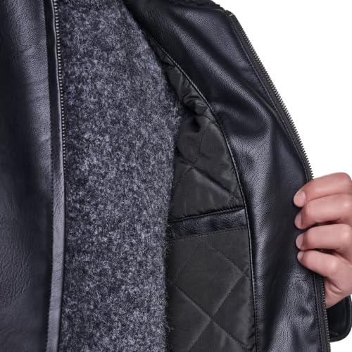 Image of Levi's Men's Faux Leather Collar Racer Jacket