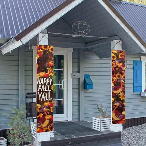Bannière d'automne avec imprimé dinde et tournesol haute définition