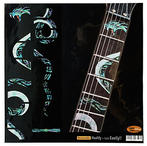 Fretboard Markers Inlay Stickers Decals for Guitars - Twisted Snake