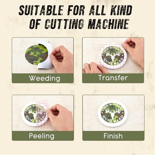 Vinyle adhésif permanent étanche Tintnut 12 feuilles pour machine à découper - 4