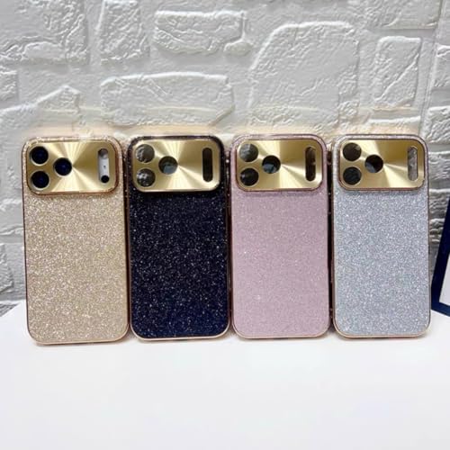 Funda para iPhone 14 Pro Max purpurina oro carcasa antichoque 6