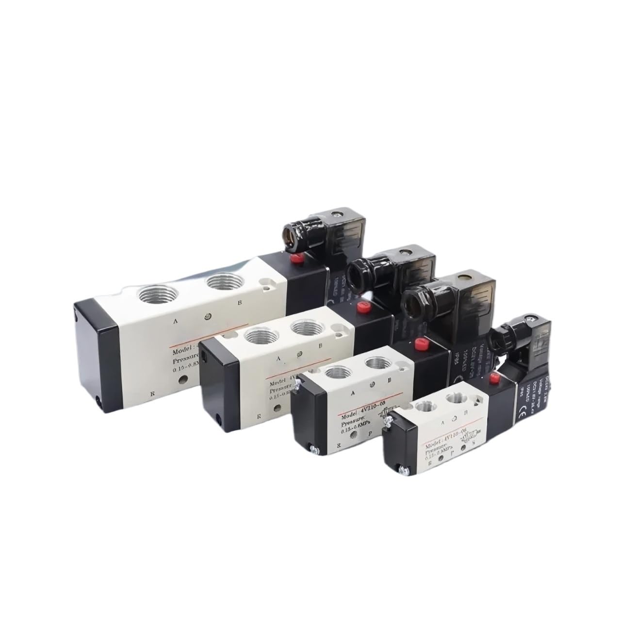 Électrovanne 5/2 5/3 voies 4V41015A à double commande intégrée pour automatisme
