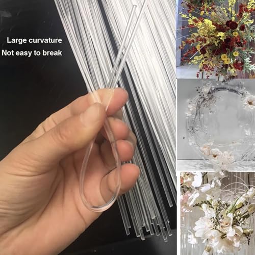 Varillas de acrílico transparente para centros de mesa de bodas y candy bars 6