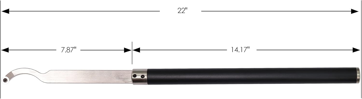 Carbide Tipped Woodturning Tools Wood Turning Tool Set of 3 with Interchangeable Handle for Wood Lathe, 3 Tools with aluminum alloy Grip Handle，Typ：AT03