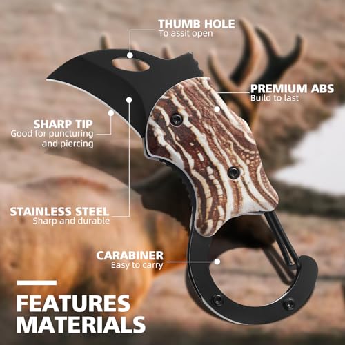 Image of Small Pocket Knife for Women Men,Cool Folding Knife Box Cutter,Folding Utility Knife with 1.38''Sharp Blade,Mini EDC Knives for Everyday Carry,Ideal Gifts for Men and Women(Wood Grain)