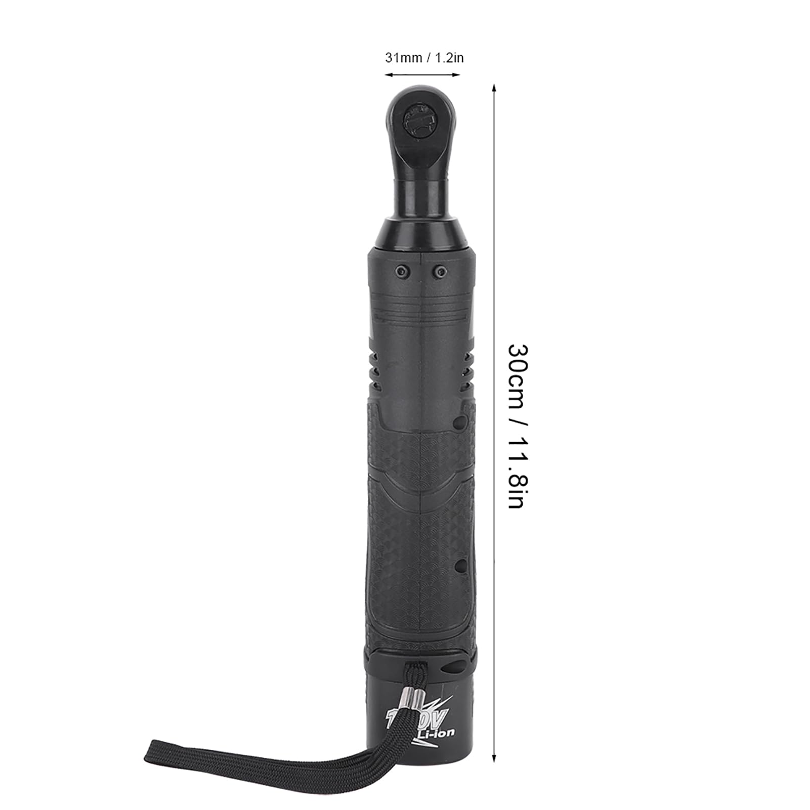 Fdit Chiave a Cricchetto Angolata 18V 3/8in, Avvitatore Elettrico a Batteria Senza Fili con velocità Variabile e Luce LED per Riparazioni Auto (Spina europea 220 V)