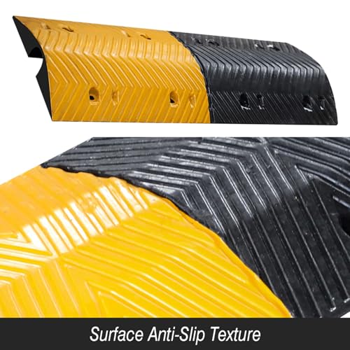 Ralentisseur en caoutchouc et rampe de protection de câbles modulaire Taille 1