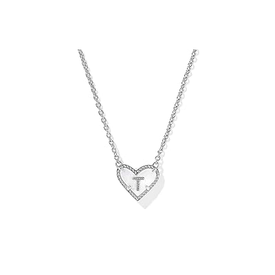 Kendra Scott Heart Letter T Short Pendant Women