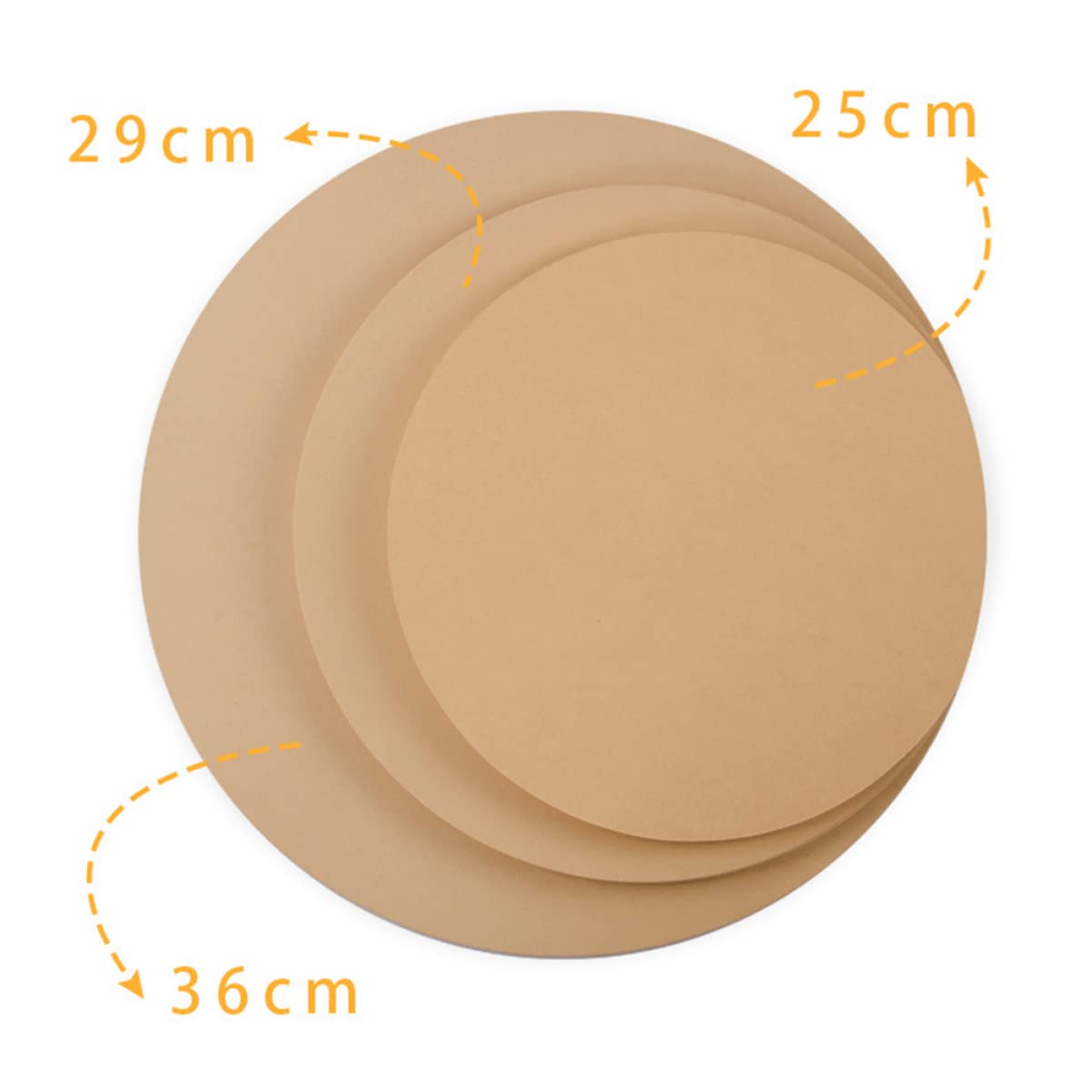 Holibanna 25 Sheets Round Sketch Paper Thick Drawing Pads for Arts Crafts for Doodling Scrapbooking Watercolor and More Diameter