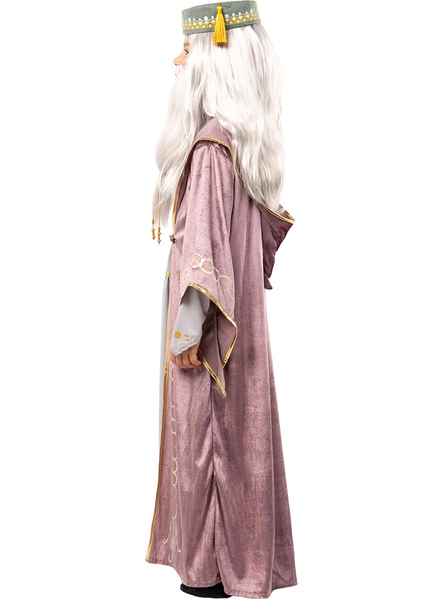 Funidelia | Costume di Albus Silente (Dumbledore) Harry Potter per bambini Film e Cinema, Gryffindor, Hogwarts - Costume per bambini e accessori per Feste, Carnevale e Halloween - Grigio/Argentato