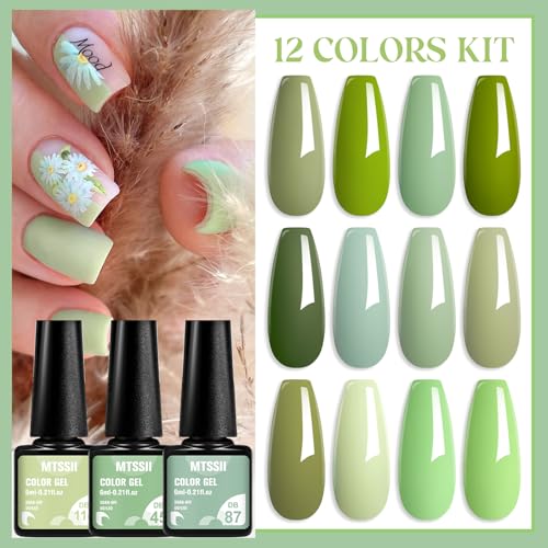 Set de 12 Esmaltes en Gel MTSSII Verde miniatura 7