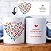 Imagen de Transparent Gift Taza Personalizada con Corazones para Profes