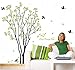 Hanjiming Liściaste drzewo naklejka ścienna sen przedszkole dekoracyjne naklejki drzewo naklejki ścienne winylowe usuwalne tapety tapety tapety dekoracje domu