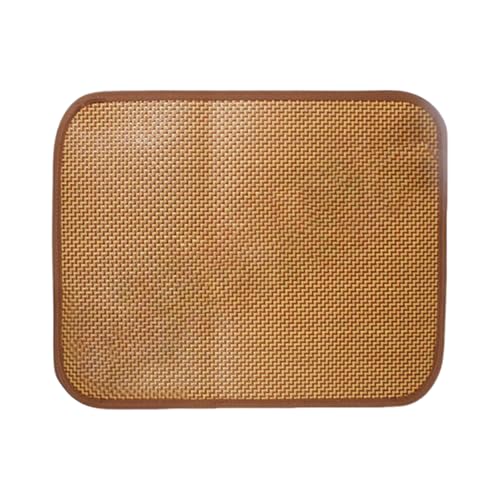 Ratán Cat Cooling Matte - Alfombrilla tejida para dormir para perros | Cojín de refrigeración portátil para mascotas de verano | Manta de paja natural lavable | Cama para cachorros - Suministros para