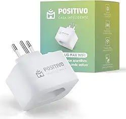 Smart Plug Max Wi-Fi Positivo Casa Inteligente, 16A, NBR 14136, Configuração Rápida, 1600W Bivolt – Compatível com Alexa