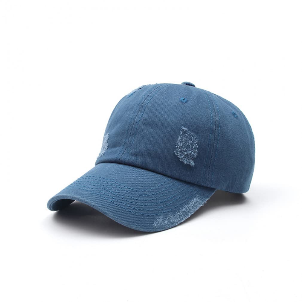 Berretto da Baseball Uomo Donna Unisex Snapback Morbido Cotone Hole Washed Crema Solare Primavera Estate