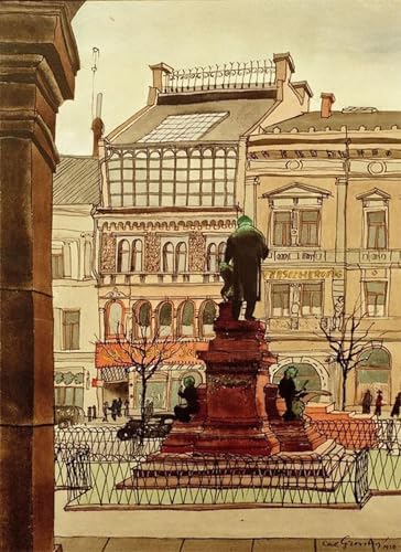 Poster Hannover Marschnerdenkmal Carl Grossberg cuadro pared vintage clásico decorativo 60x90