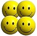Produktbild Stressballs 4 x Gelbe  Smiley Stress Ball - Antistressball ,Stressballs, Knautschball  Kleiner Ball, Grosse Stresserleichterung