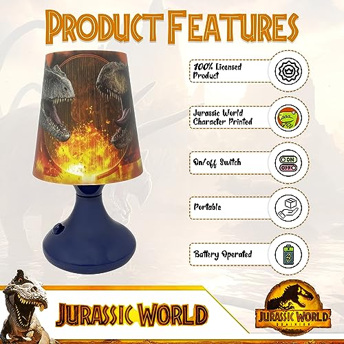 SRV Hub Jurassic World Table Lamp 18cm - Image 3