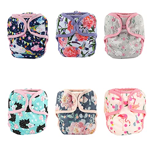 Image of ReUseLife One Size Cloth Diaper Cover Snap with Double Gusset 6 Pack (6DC02)