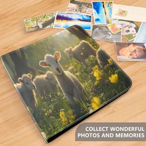 Álbum para Fotos Auto-Adhesivo DIY Scrapbook FLildon de Piel PU con 3 Anillas, 40 Páginas 8x10 para Memorias miniatura 5