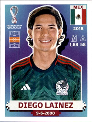 2022 Panini Stickers: Road to FIFA World Cup Qatar 2022#MEX16 Diego Lainez Mexico Soccer Card