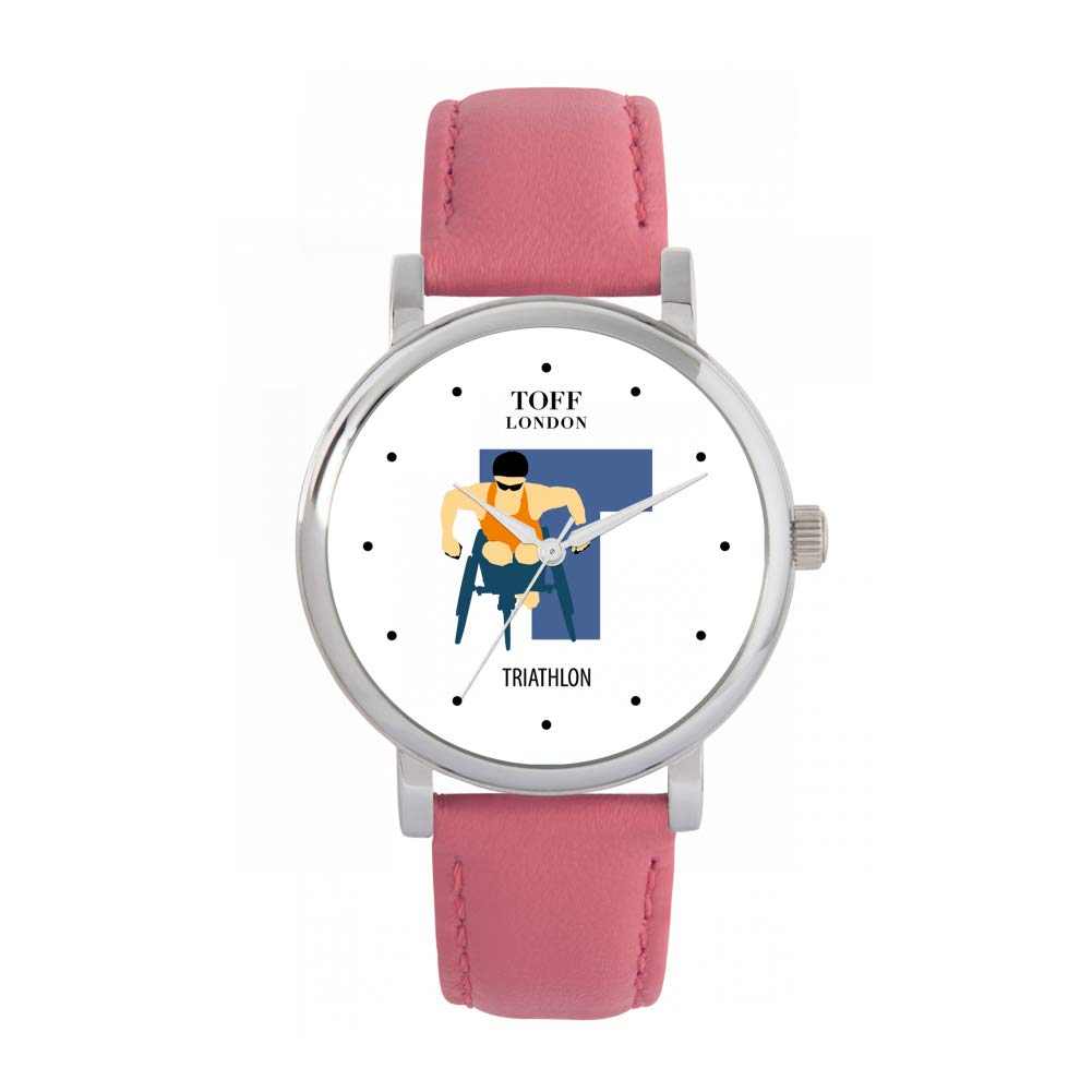 Triathlon Uhr Damen 38mm Gehäuse 3atm wasserdichtes Quarzwerk Luxus modisch