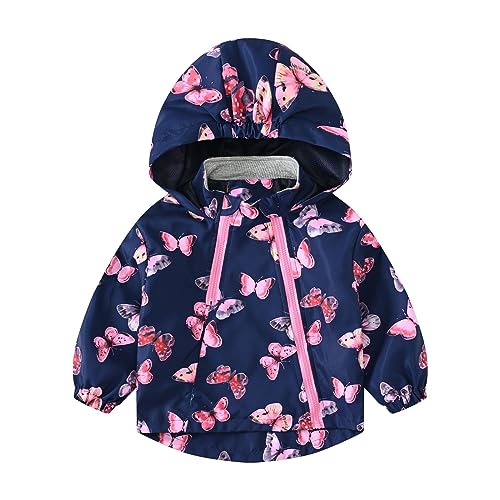 Kid Cartoon Snowsuit Toddler Boy Girl Long Sleeve Snowproof Ski Windbreaker Double Zipper Kids Hooded Windproof