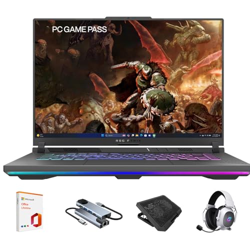 ASUS 2026 ROG Strix G16 �Q�[�~���O�m�[�g�p�\�R�� 16�C���` FHD 165Hz �f�B�X�v���C 16�R�A AMD Ryzen 9 8940HX RTX 5070 Ti 16GB RAM 1TB SSD �G�N���v�X�O���[
