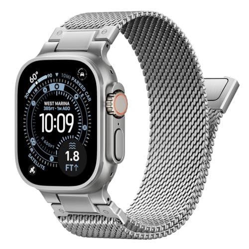 Milanese Loop for Apple Watch Ultra 4-1 Bands 49mm 46mm 45mm 44mm 42mm Men