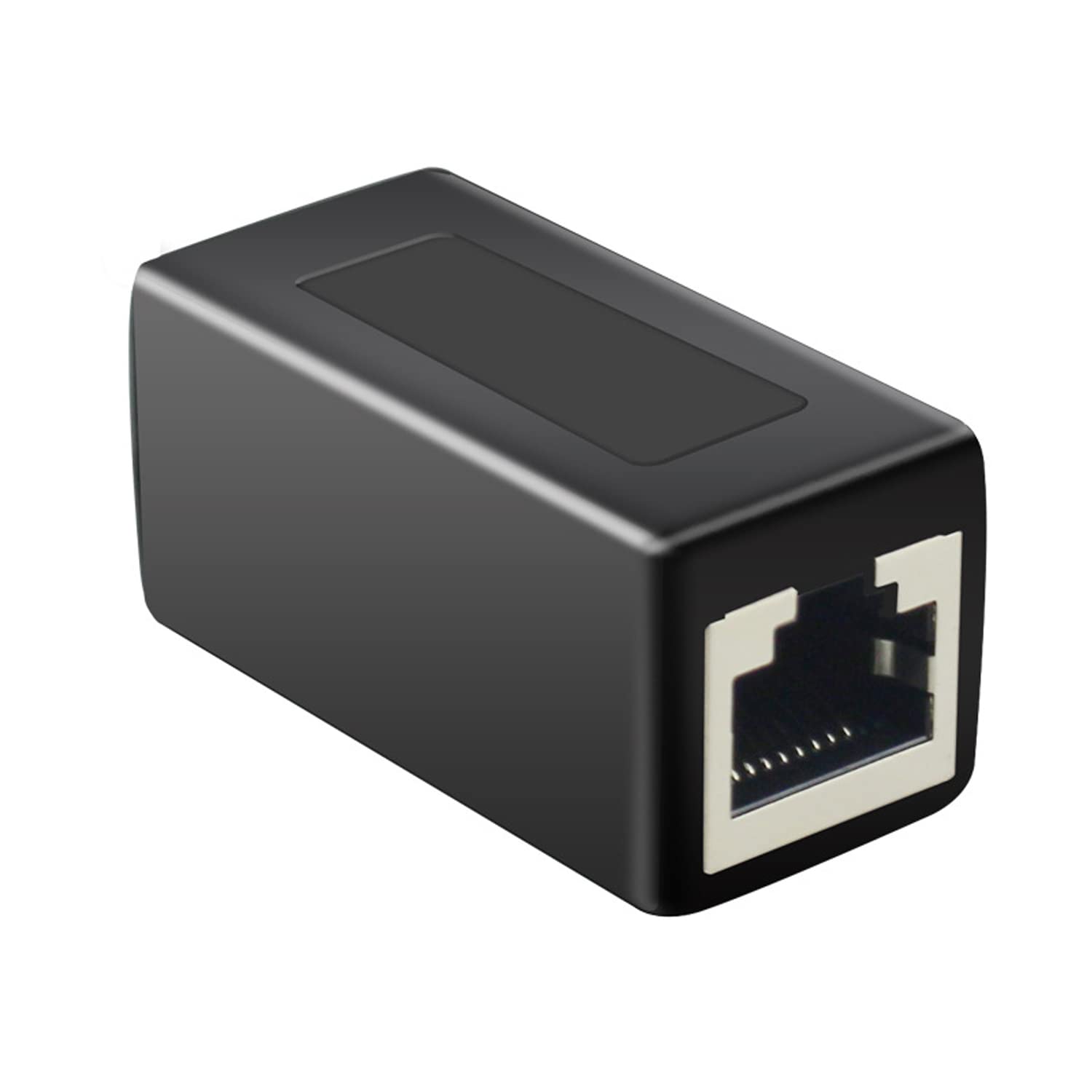 Sdoppiatore Lan Adattatore Sdoppiatore RJ45 A 2 Porte Femmina - Per Cavi LAN CAT5/CAT6, Splitter Ethernet Adattatore Cavo LAN Nero - Foto 3