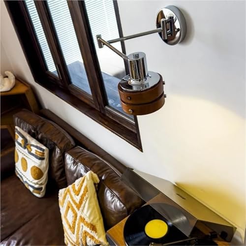 Aplique LED de brazo largo móvil para iluminar el espejo del baño 4