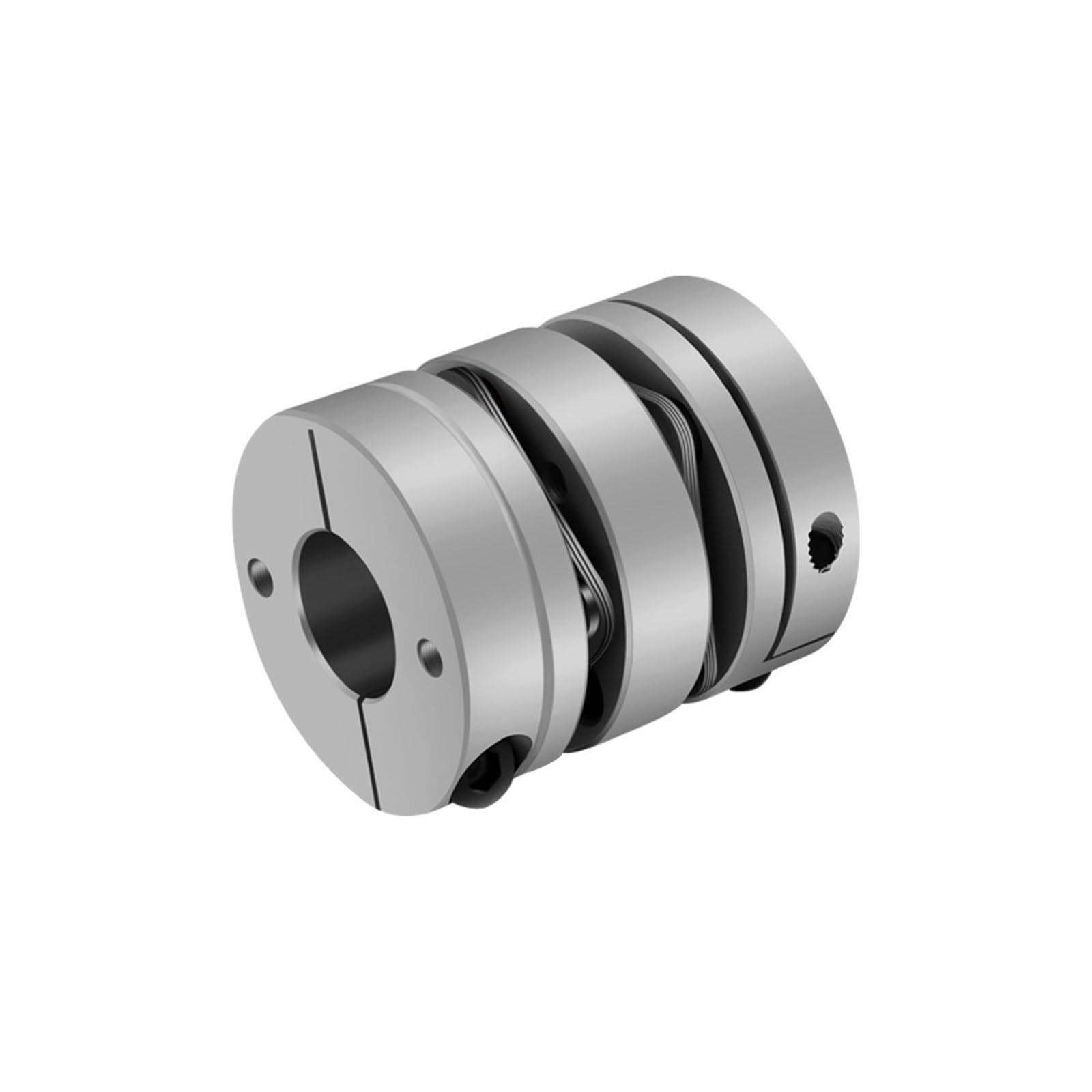 Conector elástico de acoplamiento de doble diafragma D68L74, D68 mm, L74 mm, codificador de servomotor paso a paso con husillo de bolas, 1 unidad