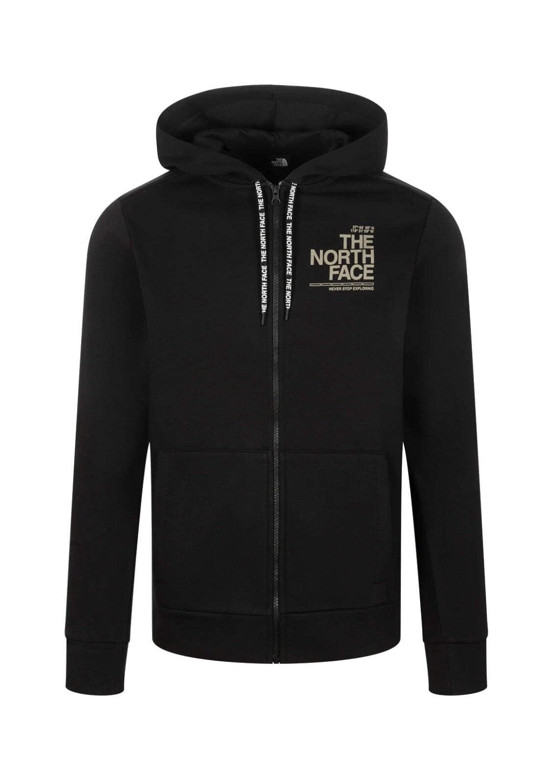 The North Face Men's New Blanca Peak Poly Cotton Fz Hd Jacket, Tnf Black, XS