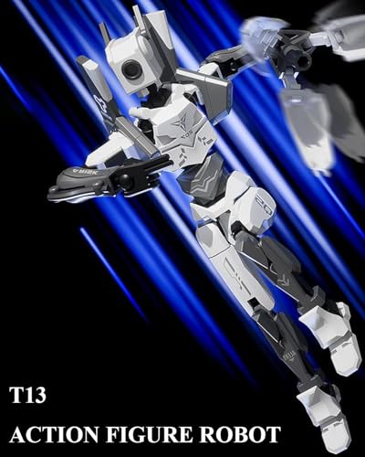 Image of INOCEAN T13 Action Figure, Dummy 13 Action Figure Toy Articulated Movable Robot, Freedom Action Figure with Rotating Bearing Luxury Multi Weapons DIY, for Adult Children Men Collection Decoration