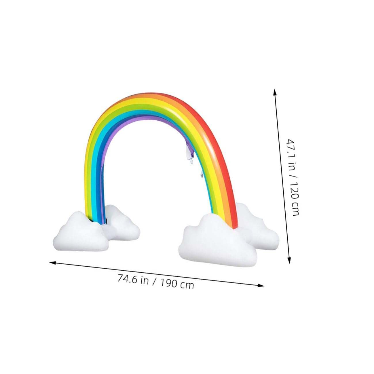 Jouet Arroseur Arche Arc-en-Ciel Gonflable PVC 1 Pièce