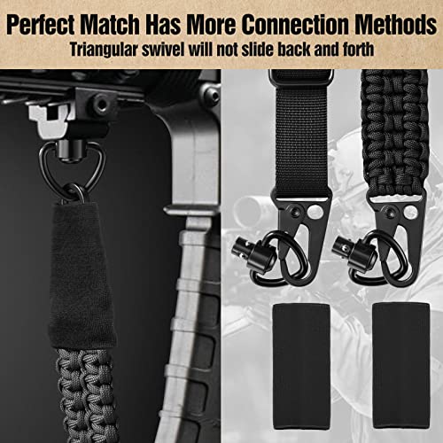 Vvaagg 2 Point Qd Sling Adjustable Non-Slip Paracord Rifle Sling With Metal Hook And Qd Sling Swivels For Hunting #TOP6