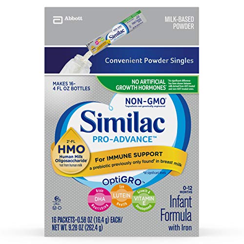 Similac Pro-Advance Infant Formula with 2'-FL Human Milk Oligosaccharide (HMO) for Immune Support, Ready to Drink Bottles, 2 fl oz, 32 count