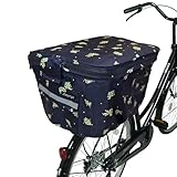 AETONYX 自転車後かごカバー 2段式 大容量 防水 撥水 止水ファスナー 後ろ カバー MY-170 (ミモザ)