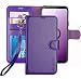 Galaxy S9 Wallet Case, Galaxy S9 Case, ERAGLOW Premium PU Leather Wallet Flip Protective Case Cover with Card Slots and KickStand for Samsung Galaxy S9 (Purple)