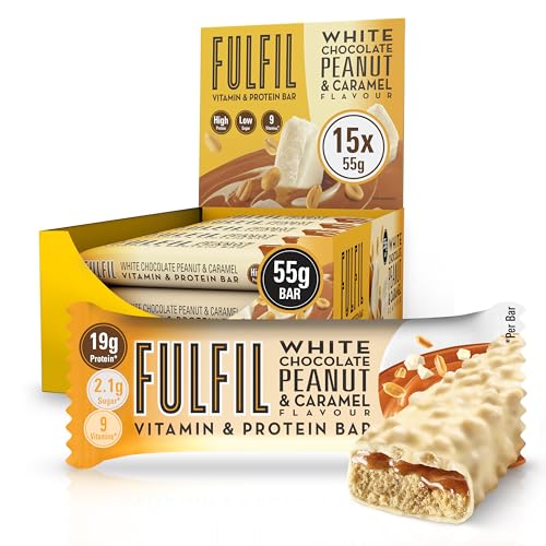 Fulfil Vitamin & Protein Bar 15 X 55G White Choc Peanut & Caramel