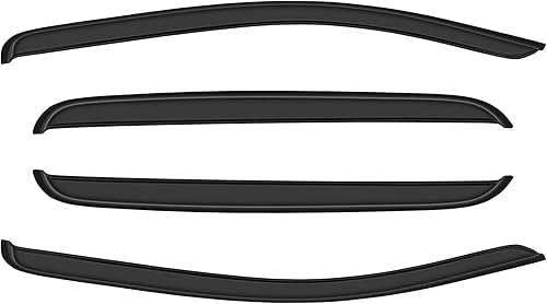 SCITOO Viseras de ventana de montaje exterior, protector de lluvia con deflector de ventana compatible con Toyota 2016-2021 para Tacoma juego de 4