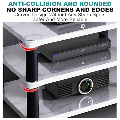 Étagère de jeu et support multimédia sous TV pour box et console - 7