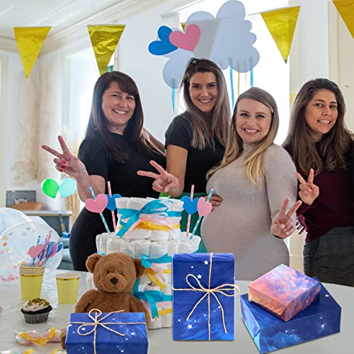 Bolsome 100 Sheets Purple-Blue-Orange Gradient Tissue, Starry Sky Outer Space Wrapping Tissue Setting Sun Tissue For Baby Showers Wedding Birthday Gift Wrapping Diy Crafts Arts, 20 X 14" #TOP3